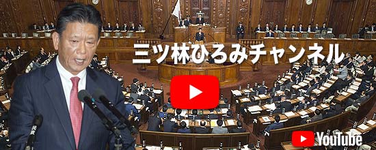 衆議院議員 三ッ林ひろみの国会活動ユーチューブ