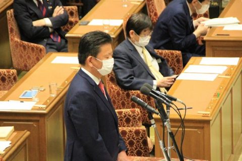 自民党を代表して年金改革の質疑