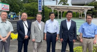 石井啓一公明党幹事長との挨拶廻り。