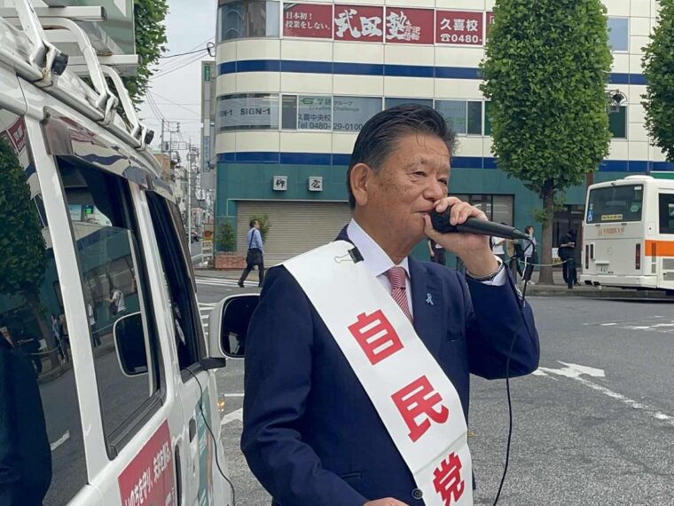 本日、久喜駅西口にてご挨拶。（動画有り）