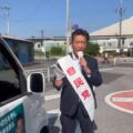 本日、地元白岡駅東口にて朝の街頭活動