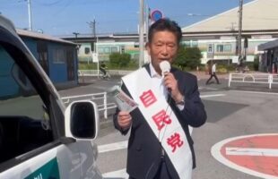 本日、地元白岡駅東口にて朝の街頭活動