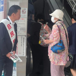 JR宇都宮線　久喜駅東口にて街頭ご挨拶