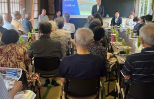 白岡市、野牛地区にて渡辺聡一郎県議の県政報告会