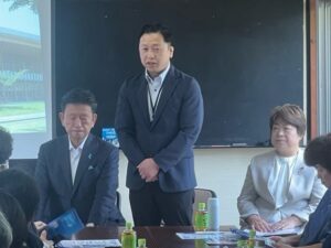 白岡市、野牛地区 渡辺聡一郎県議の県政報告会
