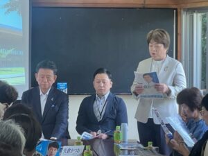 白岡市、野牛地区 渡辺聡一郎県議の県政報告会