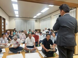 地元での対話集会を再開