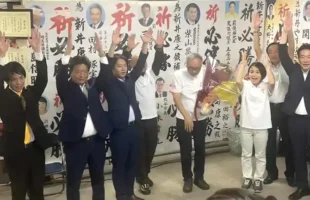 宮代町町長選挙、新井やすゆき候補