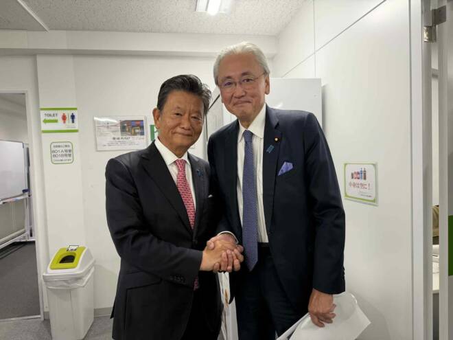 自民党古屋圭司選挙対策委員長との意見交換