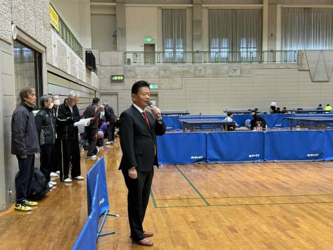 恒例の幸手卓球連盟オープン戦