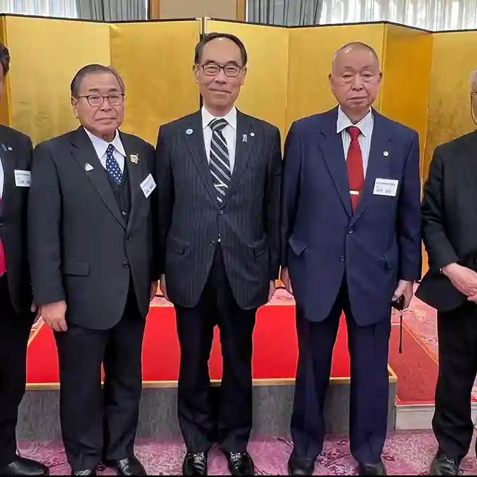 埼玉県知事公館にて知事と農林水産団体長との懇談会