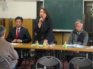 成田ルミ子久喜市議会副議長、市政報告会
