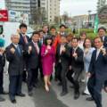 片山さつき財務大臣が梅田修一市長の応援