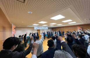 梅田修一市長、市政報告会