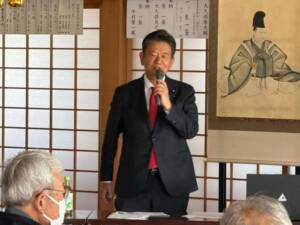 白岡市観福寺にて野牛文化財愛護会総会
