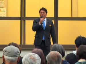 蓮田市市長選、山口京子候補打上式