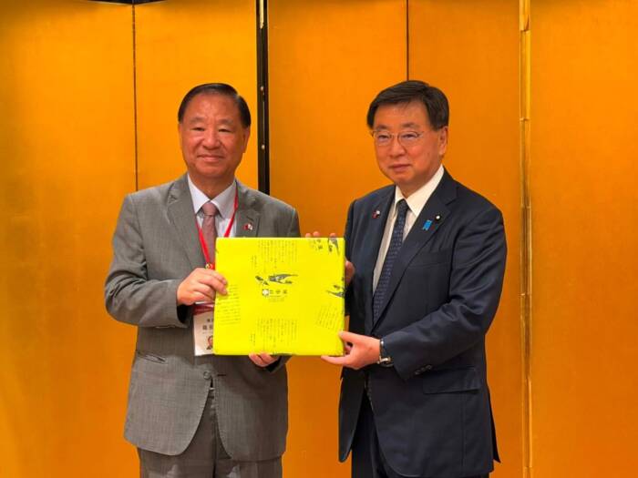 中華民国青年代表団歓迎会に出席