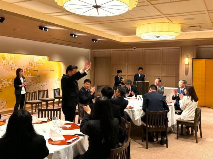 中華民国青年代表団歓迎会に出席