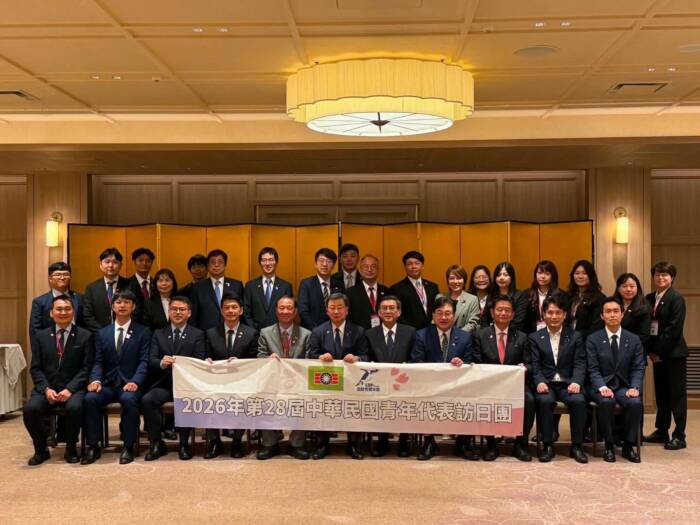 中華民国青年代表団歓迎会に出席