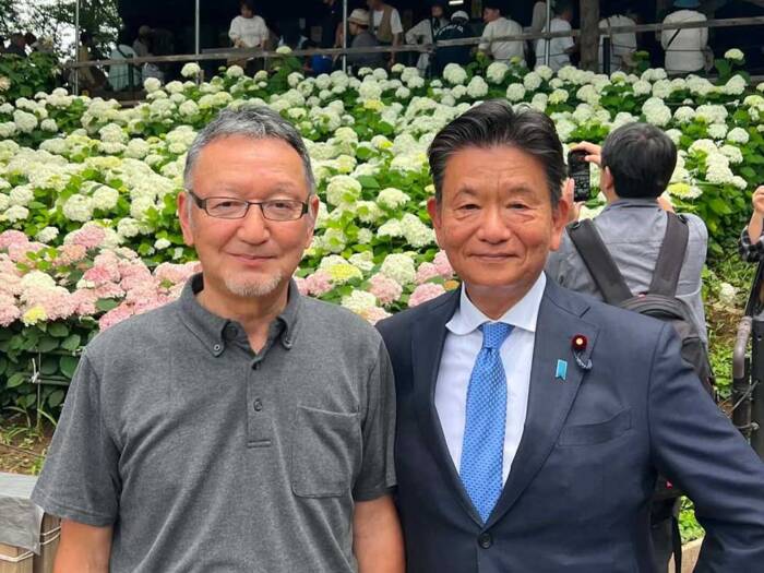 権現堂公園では紫陽花が見頃