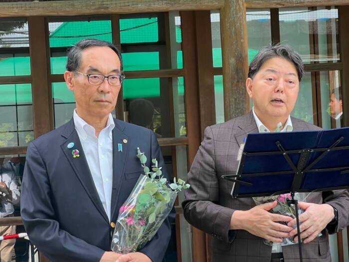 林芳正総務大臣、大野元裕埼玉県知事