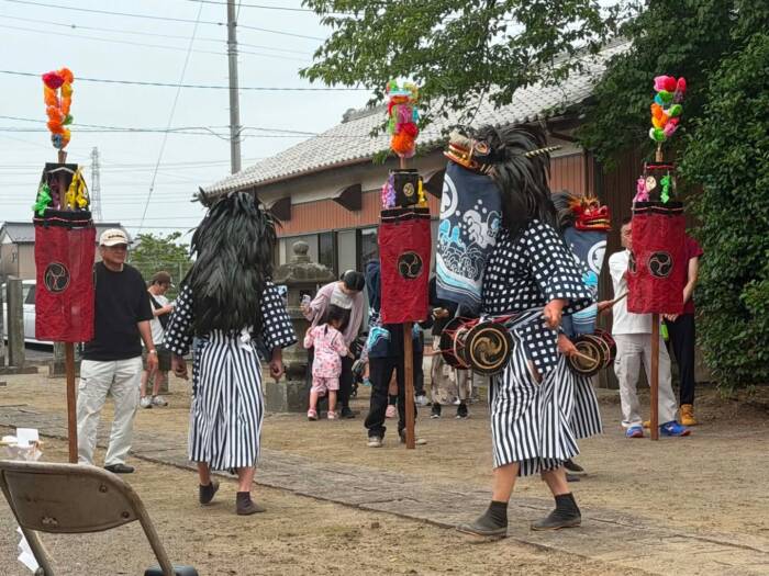 幸手市松石地区のささら祭り